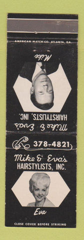 Matchbook Cover - Mike & Eva's Hair Salon Decatur GA