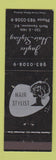 Matchbook Cover - Jaylee Hair Salon North Vancouver BC