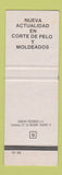 Matchbook Cover - Karik Beauty Salon Castellon Spain