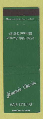 Matchbook Cover - Jimmie Davis Hair Salon