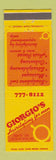 Matchbook Cover - Giorgio's Hair Salon Lincoln Park PA