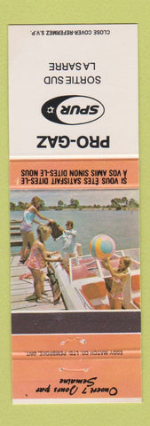 Matchbook Cover - Pro Gaz Spur Sortie Sud La Sarre QC