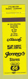 Matchbook Cover Jeffrey's Phillpis 66 oil gas Hixton Blair Black River Falls WI