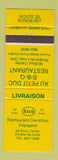 Matchbook Cover - Esso oil gas Restaurant Carrefour Voyageur Riviere du Loup QC