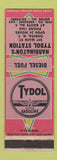 Matchbook Cover - Harrington's Tydol Station oil gas Oneida NY