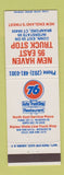 Matchbook Cover - Union 76 oil gas New Haven 95 Truck Stop Branford CT