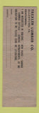 Matchbook Cover - Trexler Lumber Allentown PA
