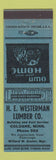 Matchbook Cover - HE Westerman Lumber Cologne MN BLUE