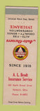 Matchbook Cover - AL Brodt Insurance Fairborn OH