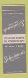 Matchbook Cover - Schulman's Restaurant Shaker Heights OH