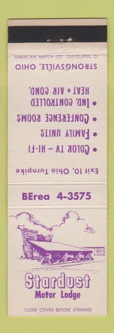 Matchbook Cover - Stardust Motor Lodge Strongsville OH