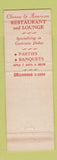 Matchbook Cover - Oriental Terrace Chinese Restaurant Maple Heights OH