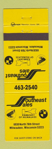 Matchbook Cover - Motorcycles Milwaukee WI Kawasaki Honda BMW