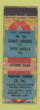 Matchbook Cover - Freeport Lumber LI NY WORN