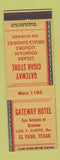 Matchbook Cover - Gateway Hotel El Paso TX