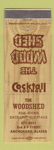 Matchbook Cover - The Woodshed Restaurant Anchorage AK