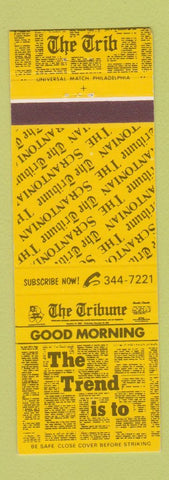 Matchbook Cover - The Tribune Newpaper Scrantonian Scranton PA
