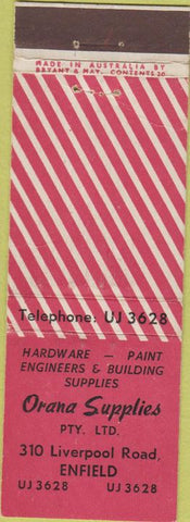 Matchbook Cover - Orano Supplies Enfield Australia? Paint