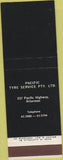 Matchbook Cover - Pacific Tire Serive Artarmon Australia? SAMPLE