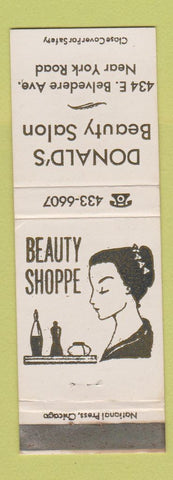 Matchbook Cover - Donald's Beauty Salon