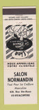 Matchbook Cover - Salon Normandin hair salon St Hyacinthe QC