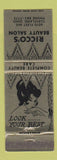 Matchbook Cover - Ricco's Beauty Salon Cleveland OH hair