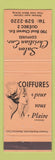 Matchbook Cover - Salon Christian Quebec QC hair
