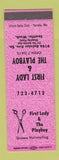 Matchbook Cover - First Lady and The Playboy hair salon Seattle WA PINK