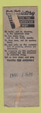 Matchbook Cover - Hooligan's Super Bars Milwaukee WI pinup WEAR