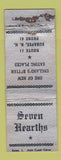 Matchbook Cover - Seven Hearths Restaurant Sunapee NH POOR STRIKER