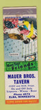 Matchbook Cover - Mauer Bros Bavern Elba MN Trout