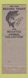 Matchbook Cover - Mauer Bros Bavern Elba MN Trout