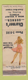 Matchbook Cover - Charmer's Corner Reading PA pinup WEAR