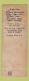 Matchbook Cover - Buckingham Nite Club Toledo OH pinup WORN