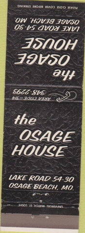 Matchbook Cover - Osage House Osage Beach MO