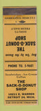 Matchbook Cover - Sack o Donut Shop Detroit MI