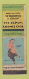 Matchbook Cover - Tony Longo's Wonder Bar Philadelphia PA pinup WEAR