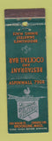 Matchbook Cover - Walter's Restaurant Brookline MA
