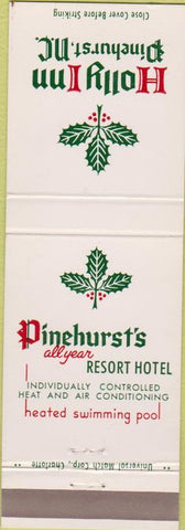 Matchbook Cover - Pinehurst's Resort Hotel NC