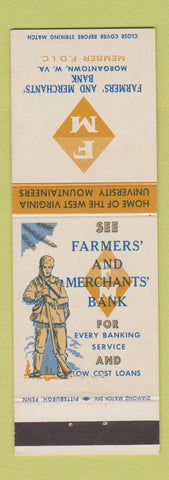 Matchbook Cover - Farmers' and Merchants' Bank Morgantown WV