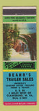 Matchbook Cover - Beahr's Trailer Sales Clarksburg WV