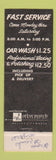 Matchbook Cover - Downtown Car Wash Los Angeles CA WEAR