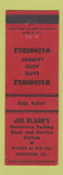 Matchbook Cover - Joe Olson's Car Wash Parking Rockford IL