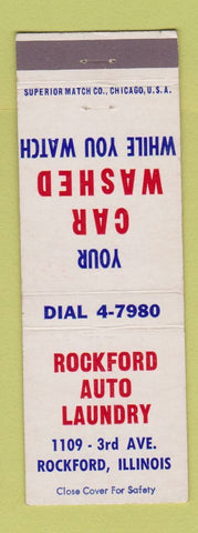 Matchbook Cover - Rockford Auto Laundry Car Wash Rockford IL