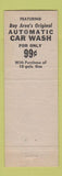 Matchbook Cover - Mercury System Car Wash Redwood City CA