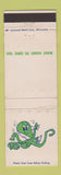Matchbook Cover - Octopus Car Wash Albuquerque NM Madison Appleton WI WEAR