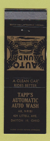 Matchbook Cover - Tapp's Automatic Car Wash Dayton OH