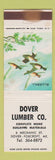Matchbook Cover - Dover Lumber Company Dover Foxcroft ME WEAR