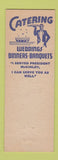 Matchbook Cover - H Winer Catering Buffalo NY Full Length