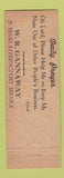 Matchbook Cover - Central Laundry Lansing MI Full Length